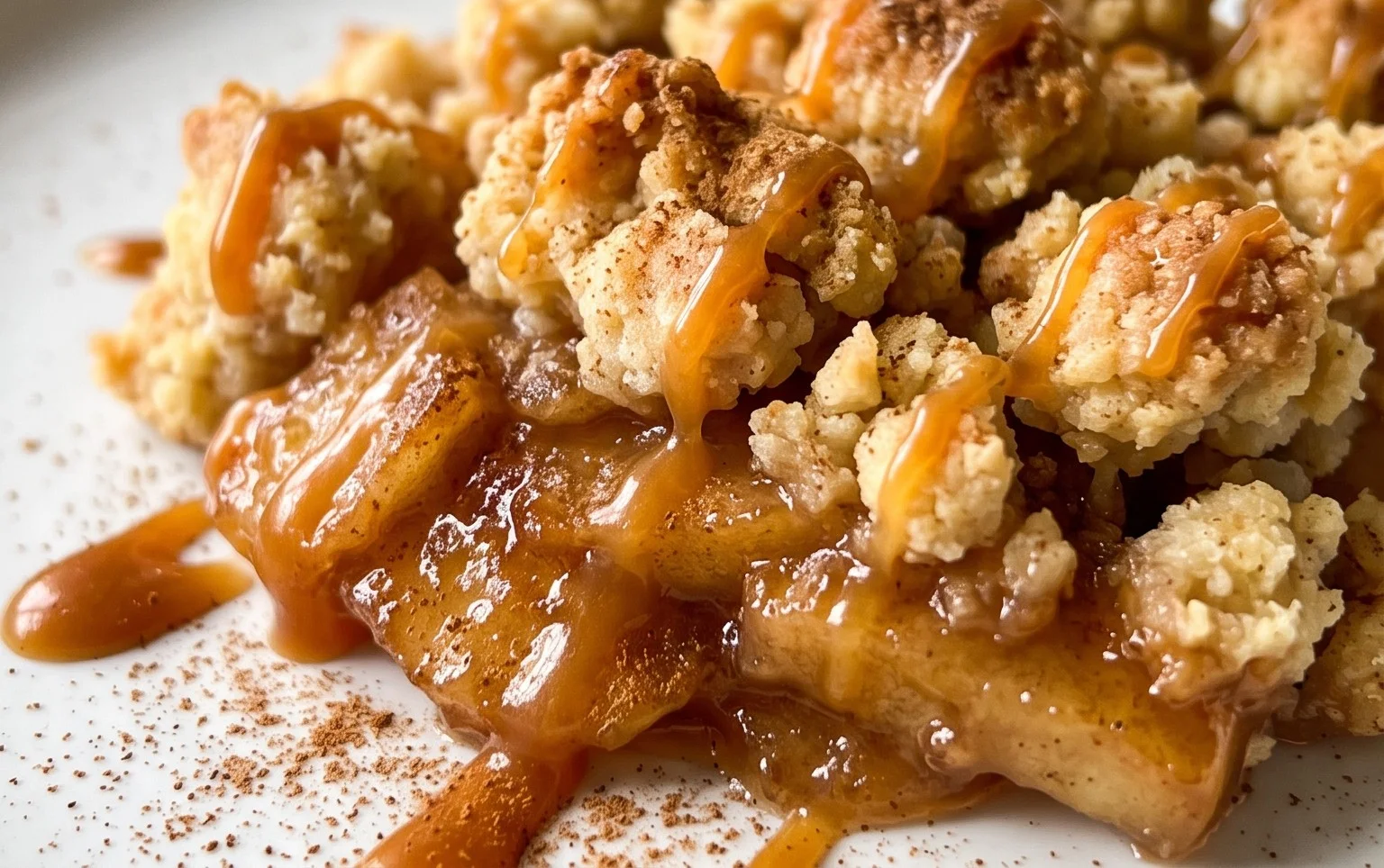 Apple Crumble - knuspriges Dessert mit Apfel