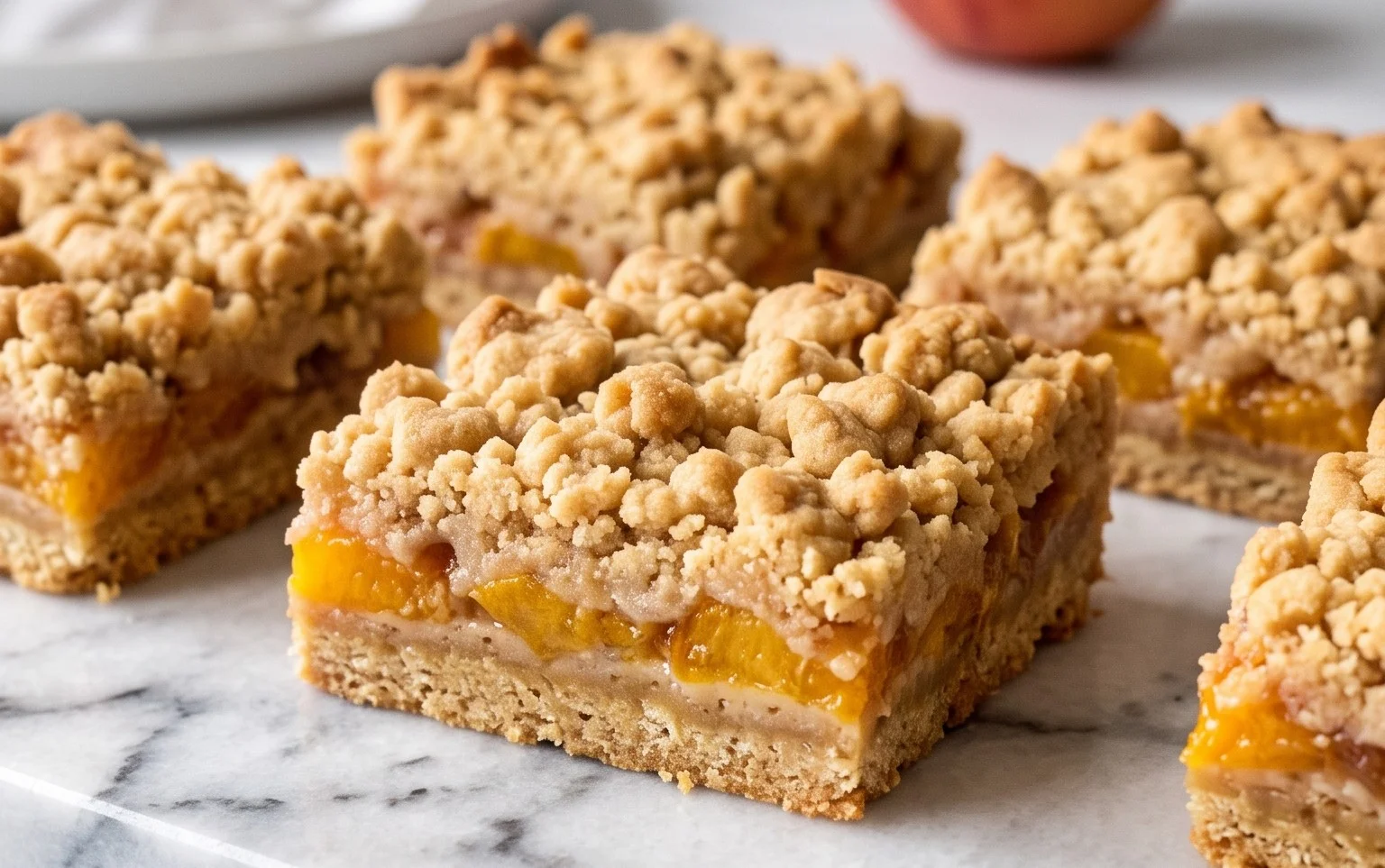 Peach Crumble Bars: Sommerliche Süße in Bar-Form