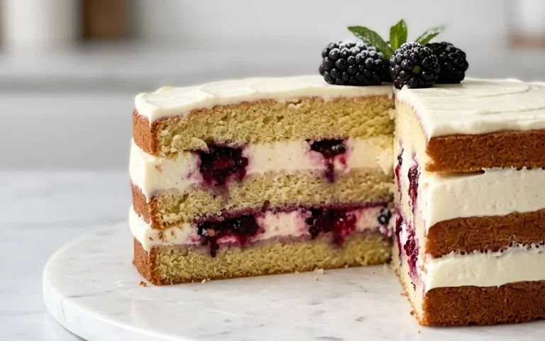 Brombeer-Torte: Sommerlicher Joghurt-Traum mit Fruchtfüllung