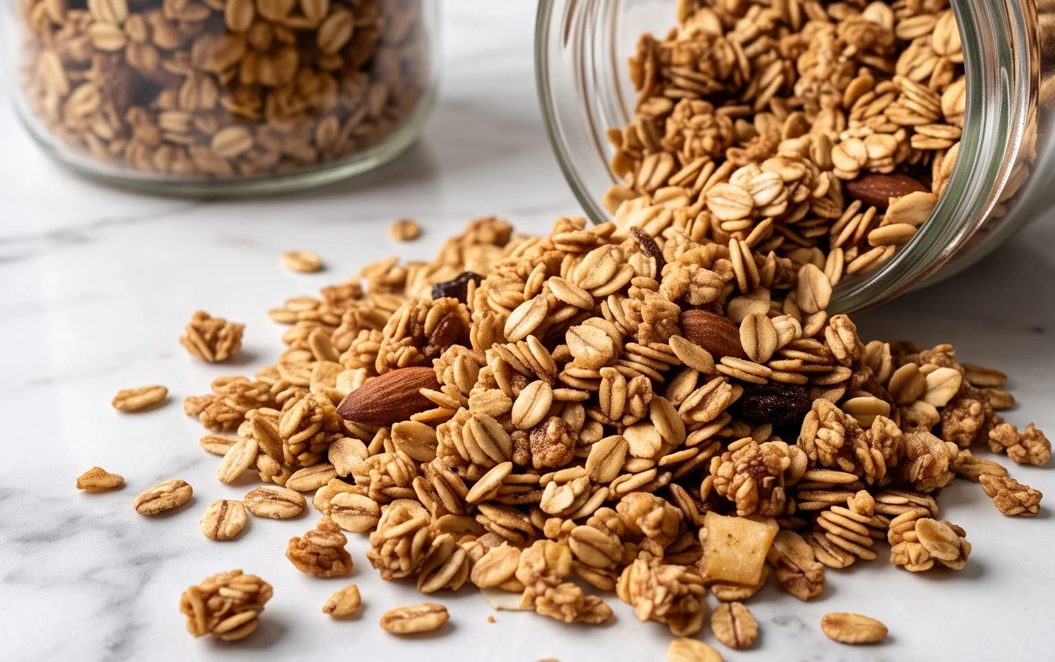 Gesundes Apfelkuchen-Granola: Frühstück wie Apfelkuchen